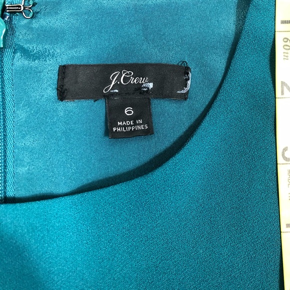 J. Crew Teal Long Sleeve Dress - Picture 12 of 13